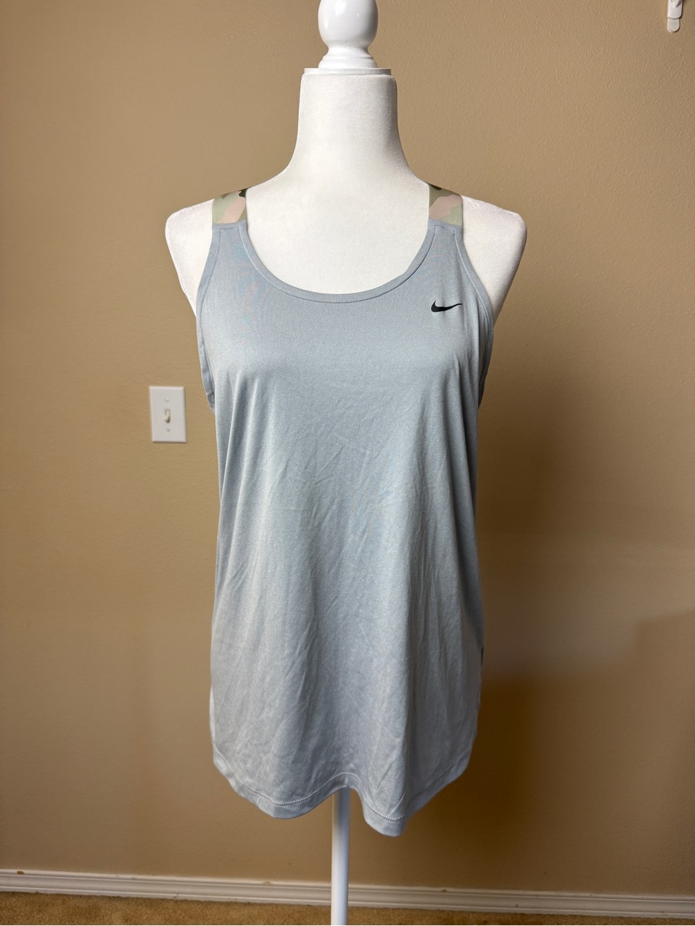 Nike Camo Strap Damen Tank Top Grey Size Large